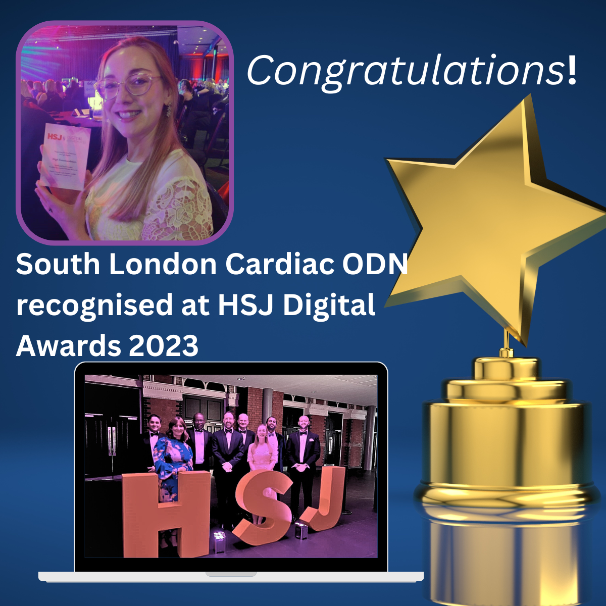 ODN Recognised At HSJ Digital Awards 2023 South London Cardiovascular